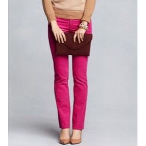 J. Crew Matchstick Corduroys in Bright Pink